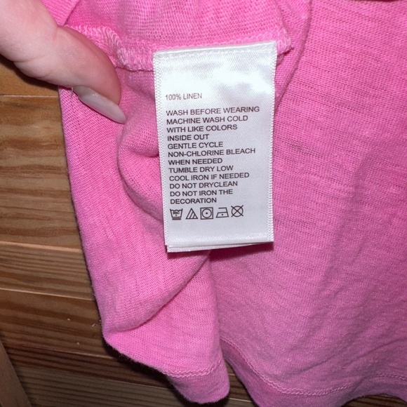 TOMMY BAHAMA LINEN WOMEN'S SIZE MEDIUM HENLEY SLEEVELESS TOP - Picture 5 of 5